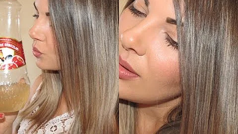 Pode passar vinagre de maçã no cabelo seco?