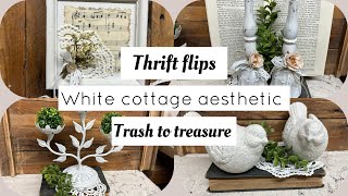 Thrift flips / white cottage / trash to treasure