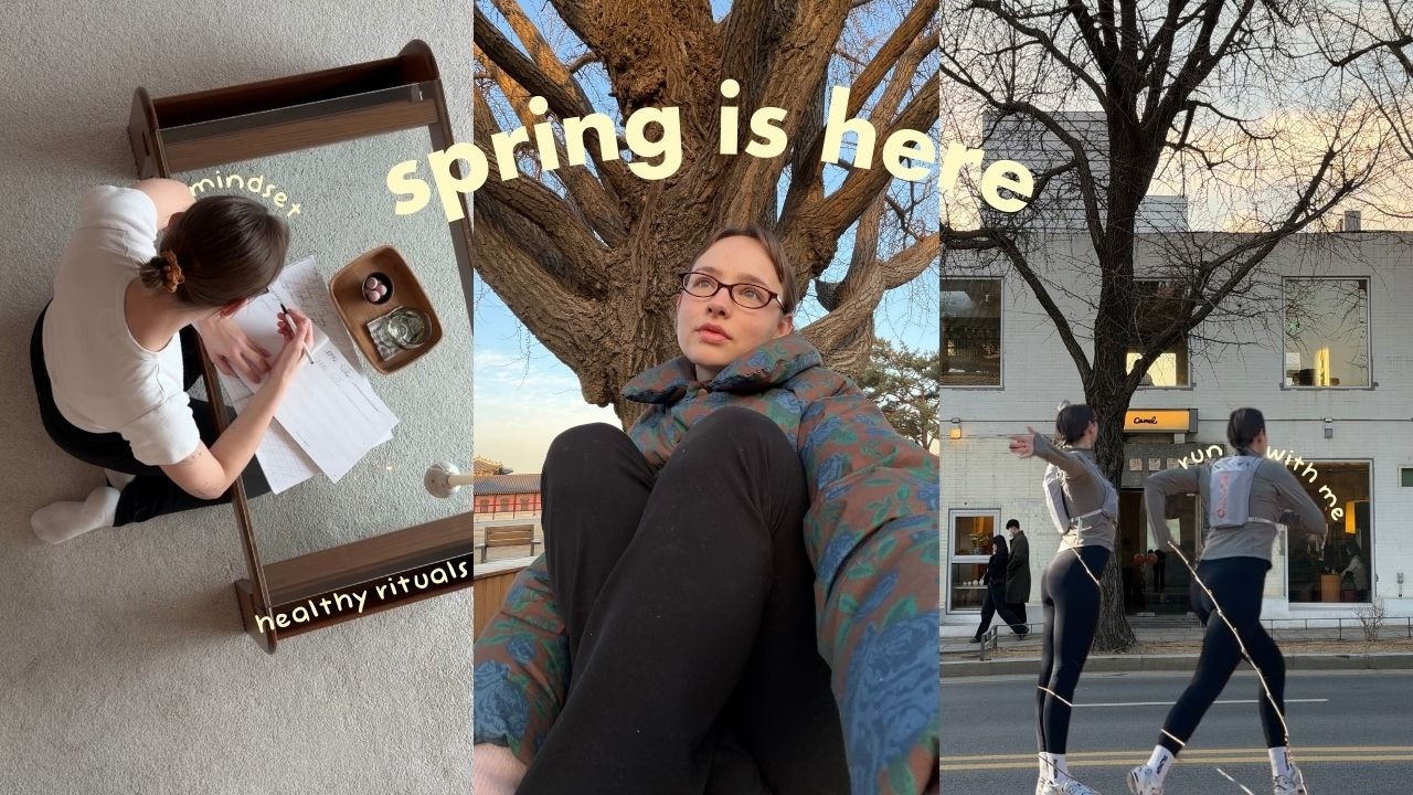 spring in Korea woke me from hibernation 🧘🏻‍♀️ time to build healthy habits & rituals