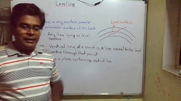 Levelling Technical terms Level surface, Datum surface, reduce level (Lecture 2)