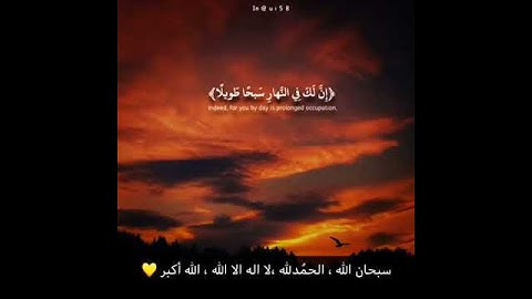 حالات واتس اب دينيه.  ماتيسر من سوره المزمل ♥️🎶