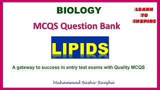 Lipids. MDCAT Biology Practice MCQS Question Bank.| #MDCATBioMCQS | #MDCATBiologyQuestionBank |