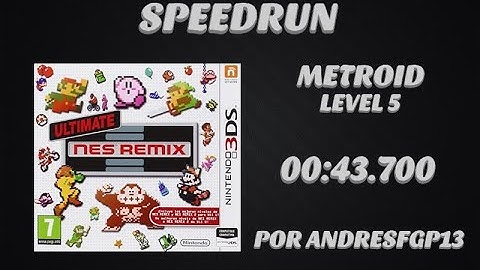Ultimate Nes Remix 3ds Metroid level 5 Speedrun World Record in 00:43.700 by andresfgp13