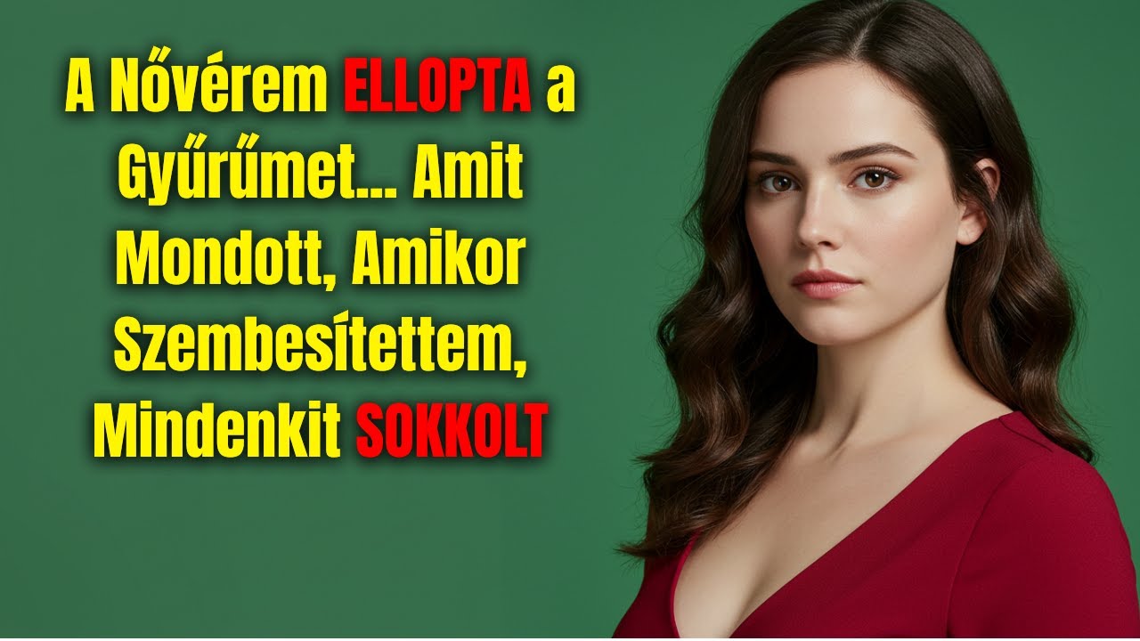 A Nővérem ELLOPTA a Gyűrűmet... Amit Mondott, Amikor Szembesítettem, Mindenkit SOKKOLT