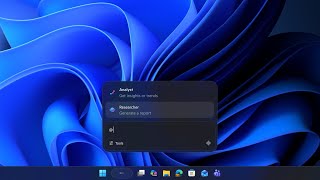 First Settings, Now the Taskbar...MORE AI! (AI Agents on the Taskbar)