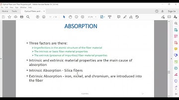 OPTICAL INSTRUMENTATION - Day 2 - Optical Fibers and Their Properties