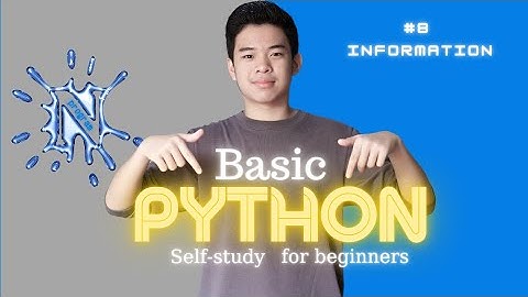 Hướng dẫn cách tạo ra chương trình nhập thông tin | information #python #laptrinh #laptrinhcoban