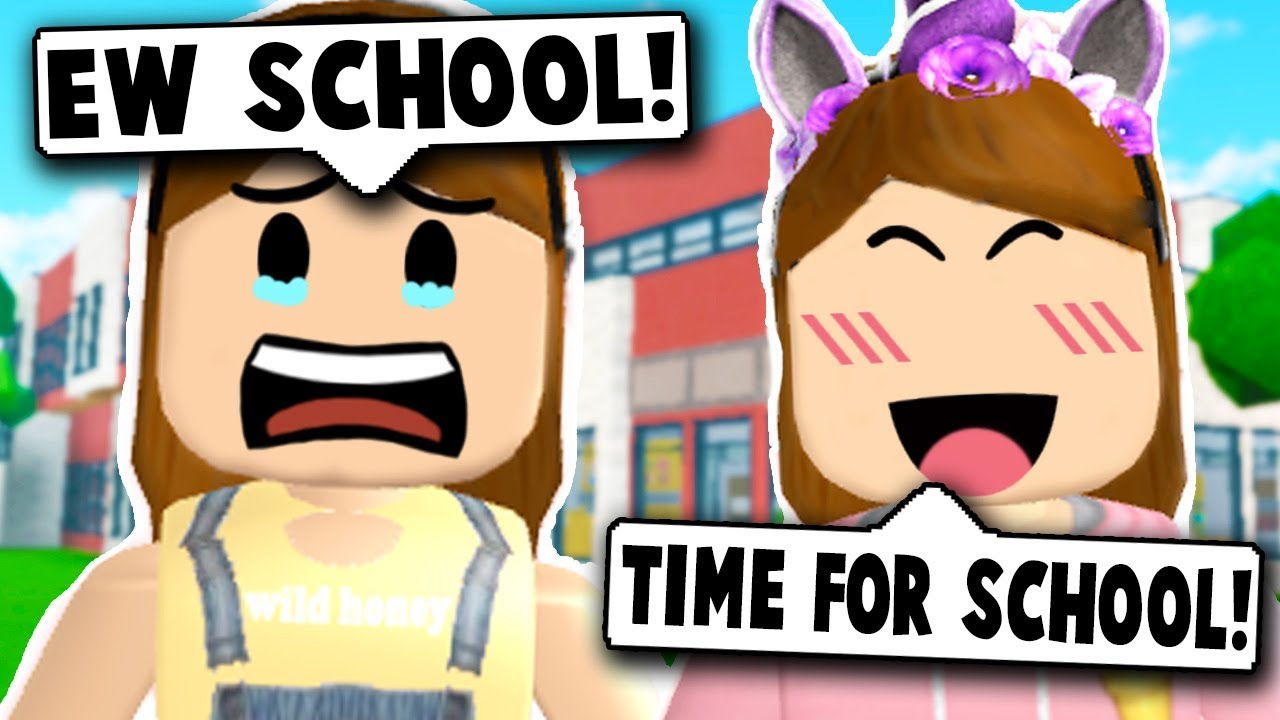 My Baby S Day Routine First Day Of Preschool Roblox Bloxburg - roblox bloxburg school day roblox roleplay youtube