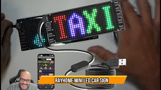 RAYHOME Mini LED Car Sign