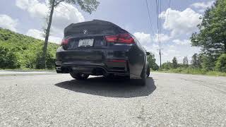 BMW F82 M4 Dinan Muffler with Single Mid and Catted Downpipe
