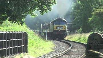 Class 47 Double Header Thrash & Clagg.! - East Lancs Summer Diesel Gala 2013