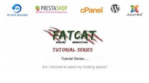 Am I allowed to resell my hosting space?