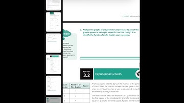 Algebra I - Unit 3 Topic 1 - Lesson 3 - Geometric Sequences and Exponential Functions
