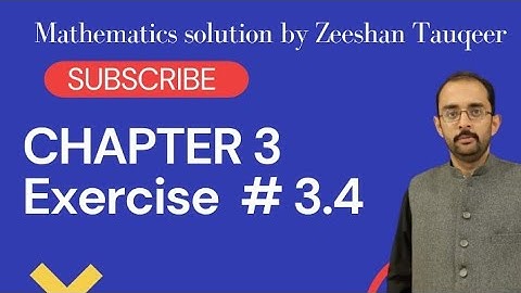 10th class Mathematics science group chapter 3 ex 3.4 question 1 (part 1)