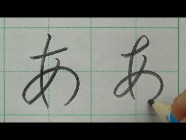 Block and Running Script Hiragana Handwriting with Pencil | Neat and ...