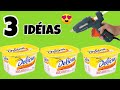 3 IDÉIAS GENIAIS COM POTES DE MARGARINA ♥️