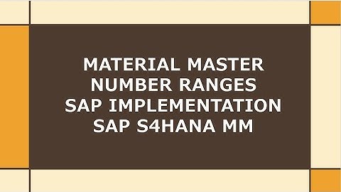 material master number ranges in sap mm | number ranges assignments material master sap mm | MMNR