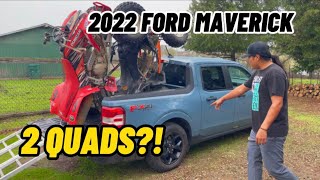 FITTING TWO QUADS IN MY 2022 FORD MAVERICK!!!!!!