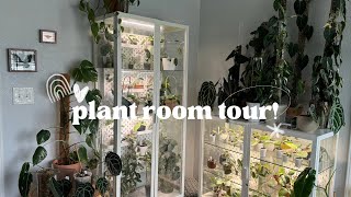 Full Plant Room Tour! 100+ Houseplants, 3 Greenhouse Cabinets, and a Couple Furry Friends 🐱🐱