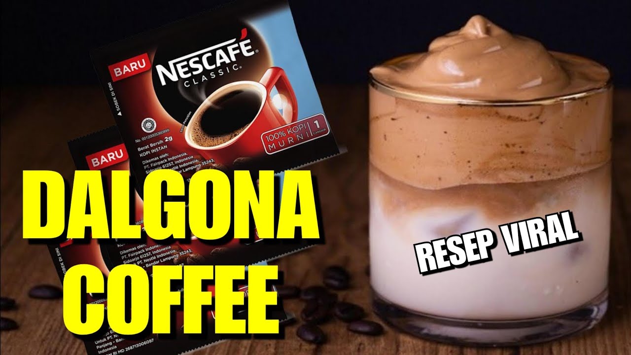 Resep Dalgona Coffee Nescafe Sachet Viral YouTube
