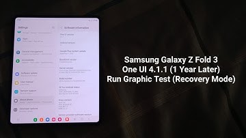 Samsung Galaxy Z Fold 3 - One UI 4.1.1 (1 Year Later).
