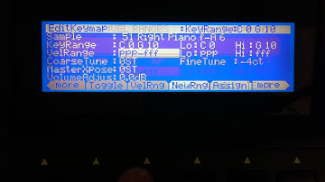 Kurzweil PC3: Tutorial 11 -- The Keymap Editor