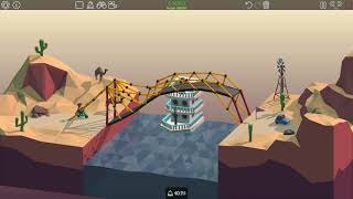 Poly Bridge (2-5) Slanted Drawbridge