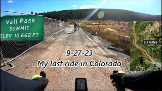 Vail Pass descent to Copper Mountain