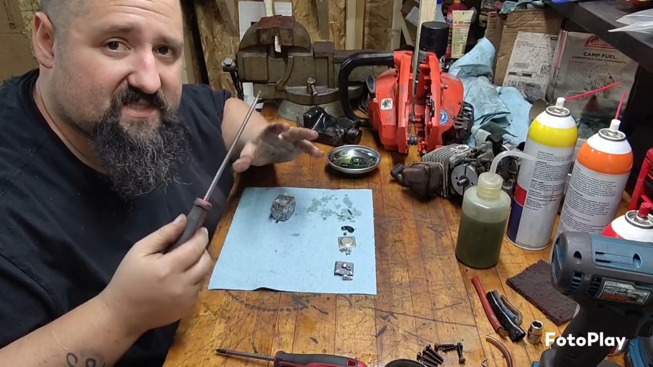 Castor 330 Antivib (rebranded Alpina) revival part 2 carb cleaning and preparing to clean parts