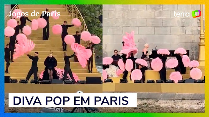 Lady Gaga é vista ensaiando para a abertura da Olimpíada momentos antes da cerimônia