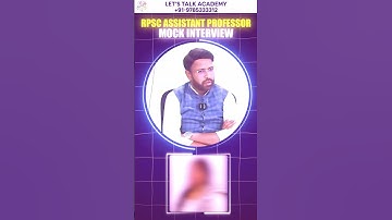 RPSC Assistant Professor Mock Interview | BOTANY/ZOOLOGY | Let