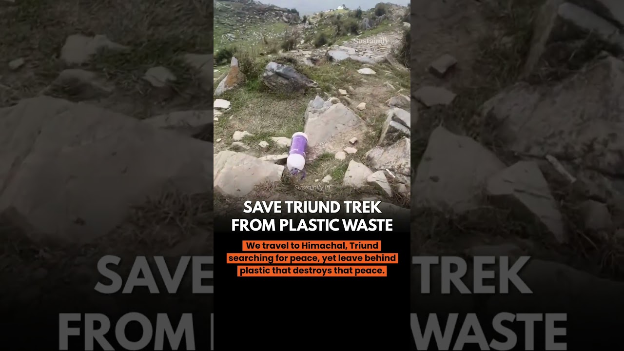 We travel to Triund searching for peace. So why do we leave our garbage behind?  #plasticpollution