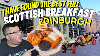 I Review the best full Scottish Breakfast in EDINBURGH in a Fish and Chips Restaurant!!