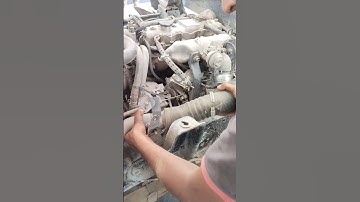 how to opening air intake pipe Isuzu NMR truck shot video viral