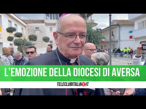 L'accoglienza della diocesi di Aversa a Mattarella
