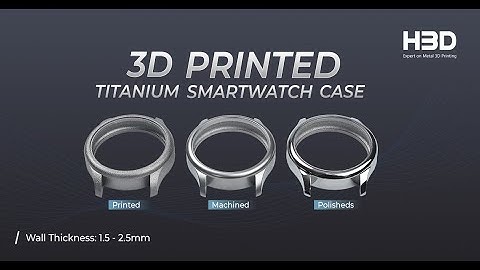 HBD 3D Printed Titanium Smart watch Case