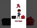 🍎 Apple Pick &amp; Drop Game | Fun Kids Learning Loop #shorts #abc #cartoon #abcs