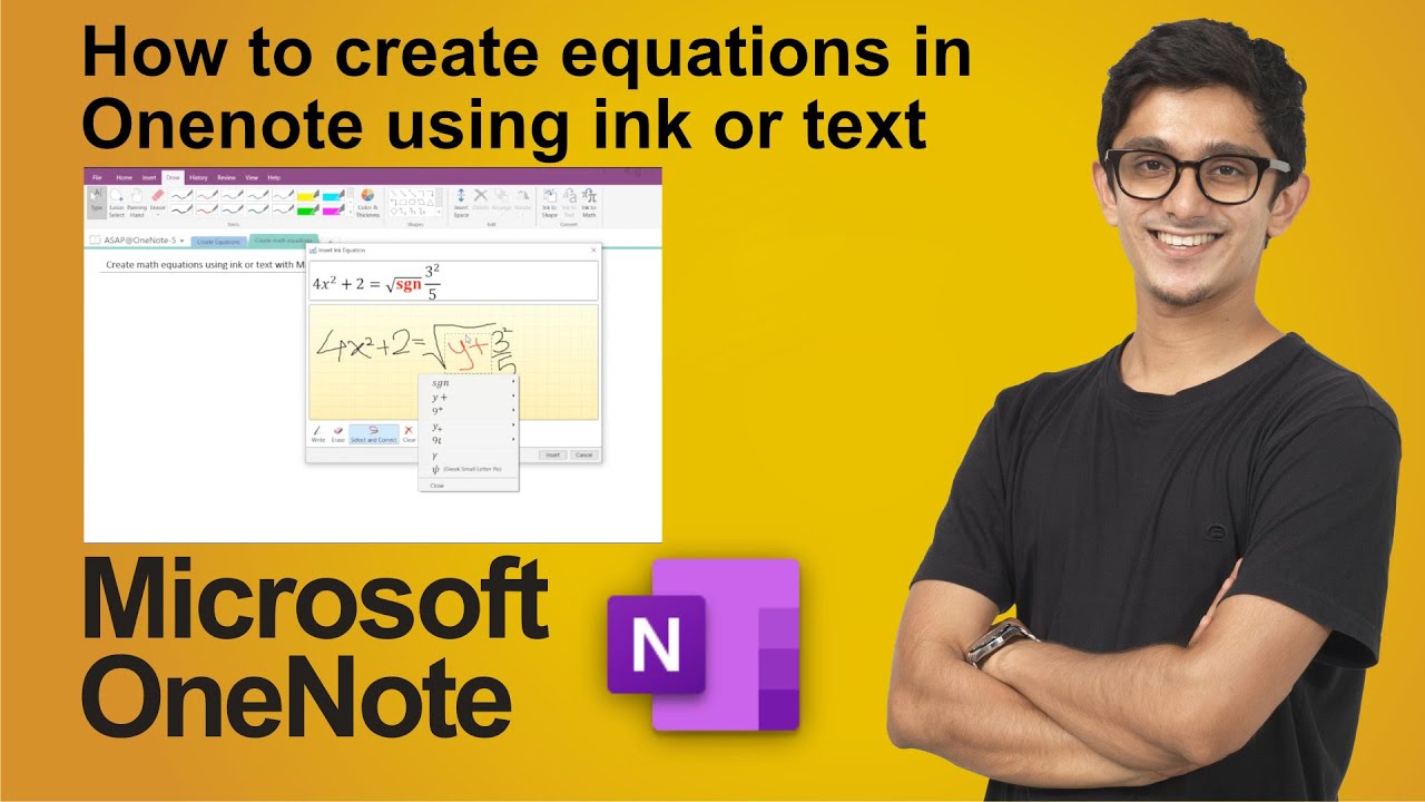 How to create math equations in Microsoft OneNote using ink or text ...