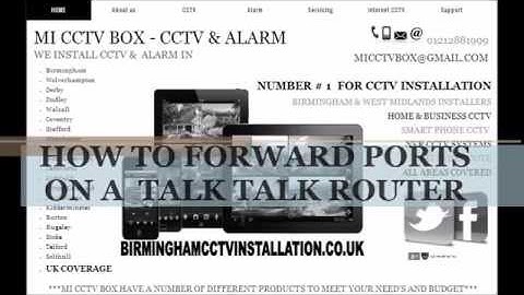 How To Port Forward with TalkTalk