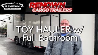 2021 Enclosed Cargo Trailer TOY HAULER with Bathroom & Upgrades | Renown Cargo Trailers | Rock Solid