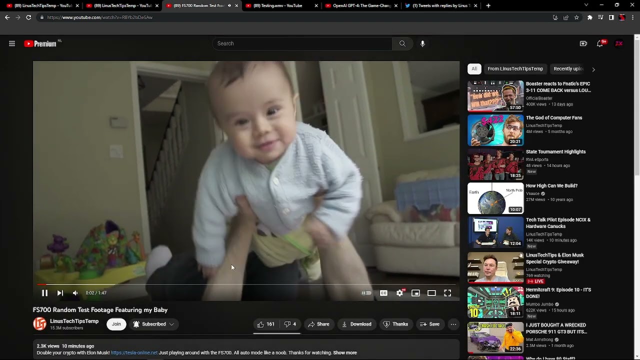 Linus Tech Tips hacked video