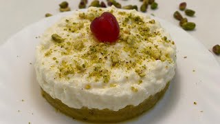 Pistachio Semolina Mafroukeh - مفروكة الفستق الحلبي بالسميد بأسهل و انجح طريقة