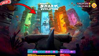 Hungry Shark - New Sea Portal Map Shark Unlocked! Hungry Shark Evolution All 38 Sharks Gameplay screenshot 1