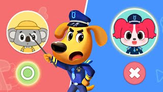 Who is the Best? Little Koala vs Sheriff Papillon - Help Officer to Win the Game - Babybus Game