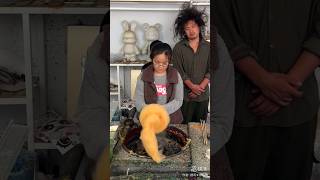 Amazing Cotton Candy Art Machine 😲 | Satisfying Street Food Skills #shorts