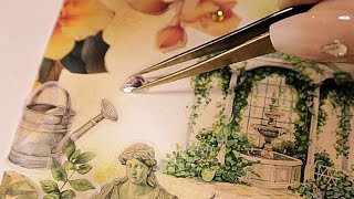 ASMR Creative Art Journaling 🪴Secret Garden🪴 Variety of journal Theme Sounds