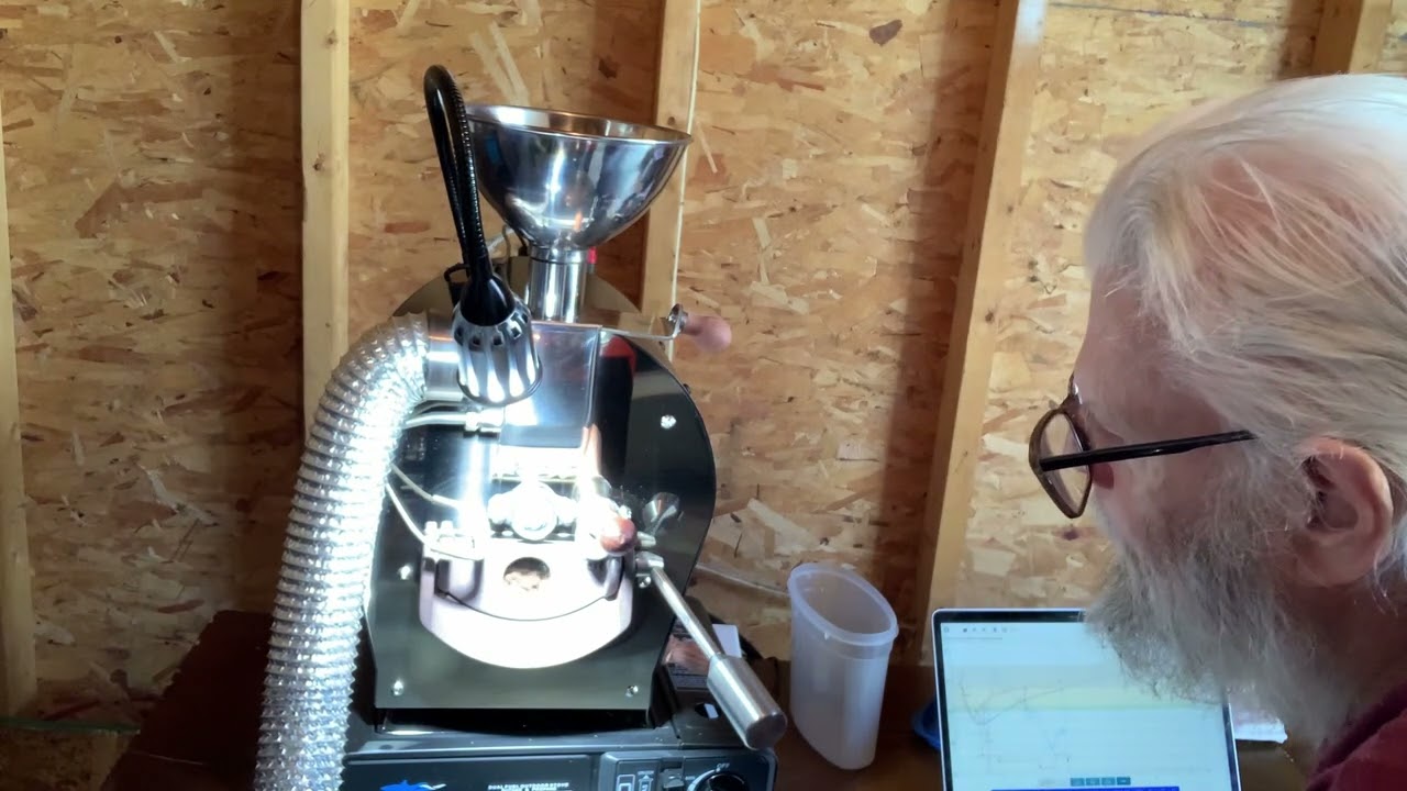 Roasting CBC Morning Glory Decaf in a Kaldi Fortis roaster