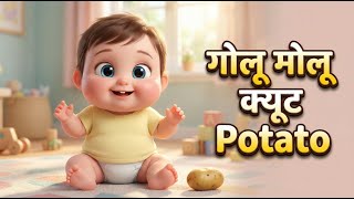 U Molu Cute Potato Song गल मल कयट पटट आल क शकल क Hindi Cartoon Song