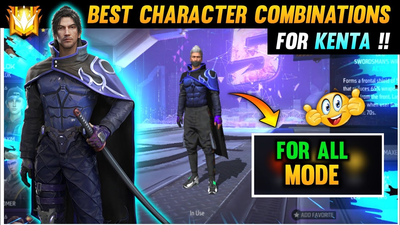TOP 2 BEST CHARACTER COMBINATIONS FOR KENTA CHARACTER🔥 KENTA