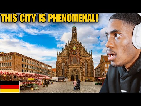 American Reacts to A Tour of NUREMBERG... This place is so Chill